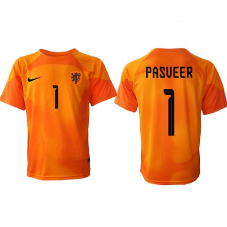 Goedkope Nederland Remko Pasveer 1 Doelman Uitshirt World Cup 2022 Goedkope Nederland Remko Pasveer 1 Doelman Uitshirt World Cup 2022